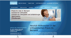 Desktop Screenshot of orthopaedie-bernardi.de
